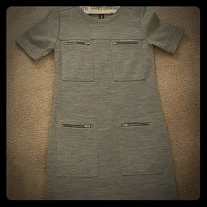 J. Crew Gray Zippered Dress